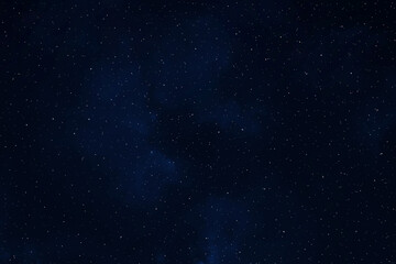 Fototapeta na wymiar Starry night sky. Galaxy space background. Dark night sky with stars. Glowing stars in space. 