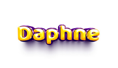 names of girls English helium balloon shiny celebration sticker 3d inflated Daphne