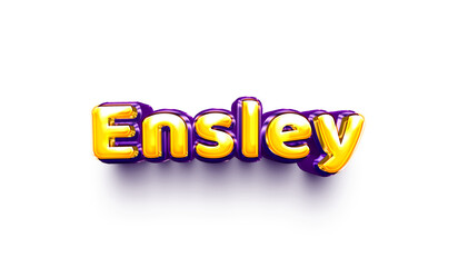 names of girls English helium balloon shiny celebration sticker 3d inflated Ensley