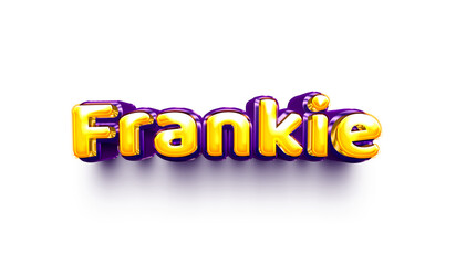 names of girls English helium balloon shiny celebration sticker 3d inflated Frankie