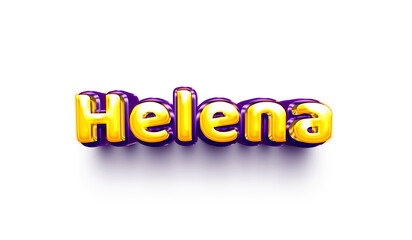 names of girls English helium balloon shiny celebration sticker 3d inflated Helena