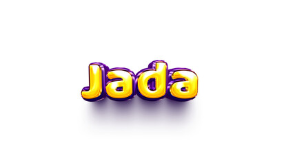 names of girls English helium balloon shiny celebration sticker 3d inflated Jada