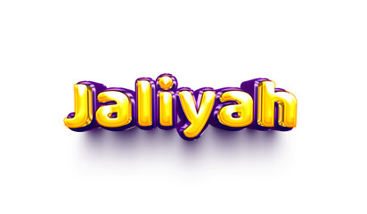 names of girls English helium balloon shiny celebration sticker 3d inflated ,Jaliyah
