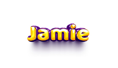 names of girls English helium balloon shiny celebration sticker 3d inflated  Jamie