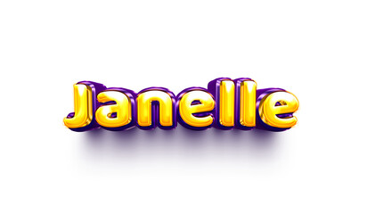 names of girls English helium balloon shiny celebration sticker 3d inflated