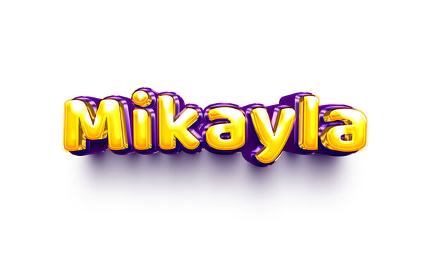 names of girls English helium balloon shiny celebration sticker 3d inflated Jayda