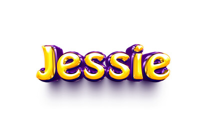 names of girls English helium balloon shiny celebration sticker 3d inflated Jessie