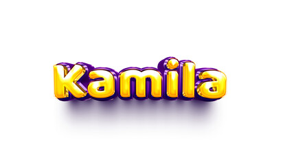 names of girls English helium balloon shiny celebration sticker 3d inflated Kamila
