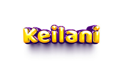 names of girls English helium balloon shiny celebration sticker 3d inflated Keilani