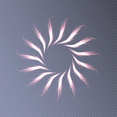 Fototapeta premium Futuristic glowing plasma, abstract circle with smooth transitions, magic ball, abstract background, rendering