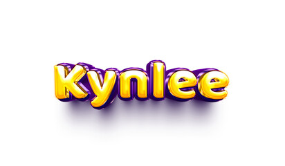 names of girls English helium balloon shiny celebration sticker 3d inflated Kynlee