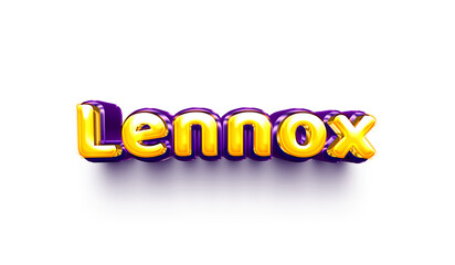 names of girls English helium balloon shiny celebration sticker 3d inflated Lennox