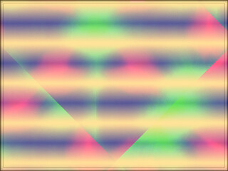 Obraz premium Abstract, Horizontal Lines, with Patterns, and Shapes within a Border digital art