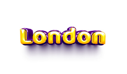 names of girls English helium balloon shiny celebration sticker 3d inflated London