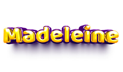 names of girls English helium balloon shiny celebration sticker 3d inflated madeleine