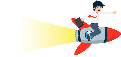 Salary Man Business Isolated Person People Cartoon Character Flat illustration Png #167