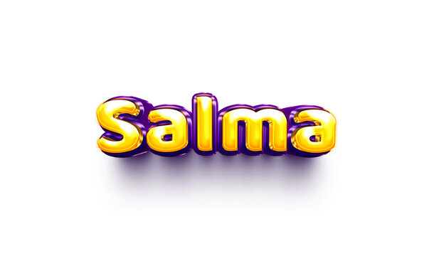 names of girls English helium balloon shiny celebration sticker 3d inflated ,salma