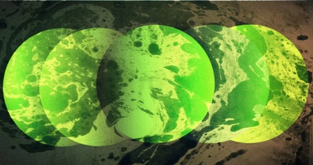 Imaginary Green planets images, artificial images wallpaper.
