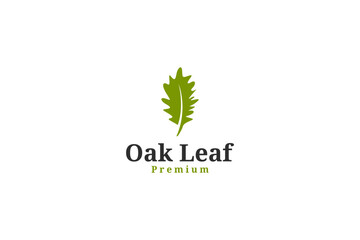 Obraz premium Oak leaf vector logo design isolated vector illustration