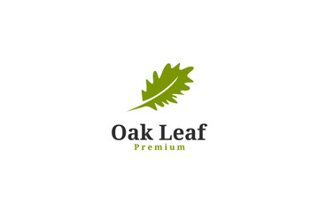 Oak leaf vector logo design isolated vector illustration
