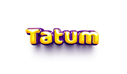 names of girls English helium balloon shiny celebration sticker 3d inflated tatum
