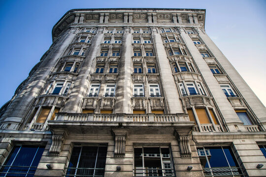 Edificio del Banco Pastor. A Coru&ntilde;a, Galicia, Espa&ntilde;a.
