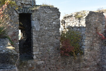 Ruine Tabor in Neusiedl am See im Burgenland, Österreich, Wohnturm, 06.10.2022