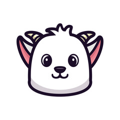 art illustration design concept mascot symbol icon head animal of goat