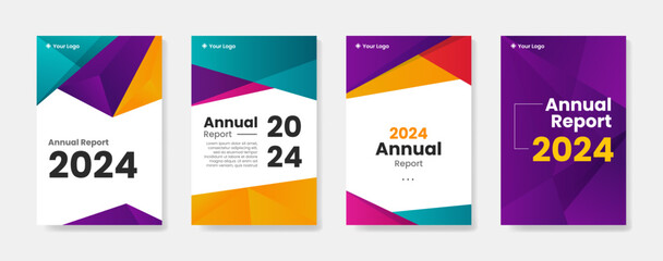 Minimal geometric background for annual report design