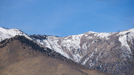 Southwest mountains with snow