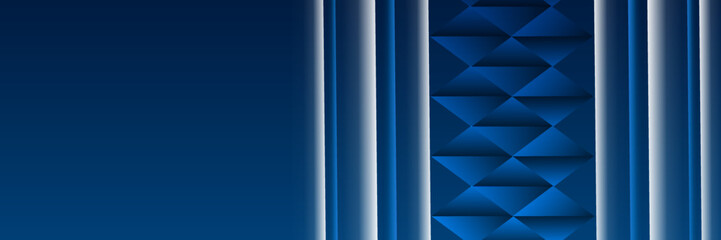 Fototapeta premium Abstract blue background, geometry background