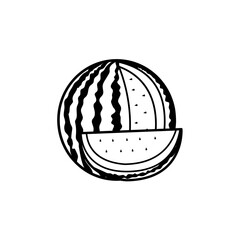 watermelon vector icon