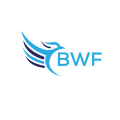 BWF technology letter logo on white background.BWF letter logo icon design for business and company. BWF letter initial vector logo design.
