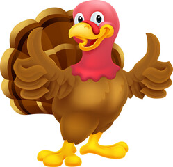 Turkey Thanksgiving Or Christmas Bird Cartoon