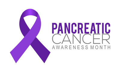 Vector illustration on the theme of Pancreatic Cancer Awareness Month observed each year during November banner, Holiday, poster, card and background design.