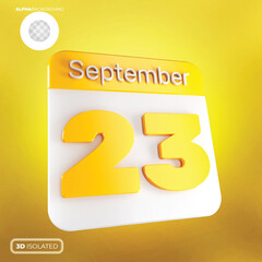 Calendar September 3d Premium