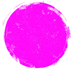 Fuchsia grunge circle stamp. Round stamp vector isolated on white background. Fuchsia stamp vector. For grunge badge, seal, ink and stamp design template. Round grunge hand drawn circle, vector