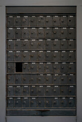 old metal door with lock