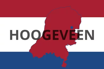 Fototapeten Hoogeveen: Illustration mit dem Namen der niederländischen Stadt Hoogeveen in der Provinz Drenthe © Modern Design & Foto