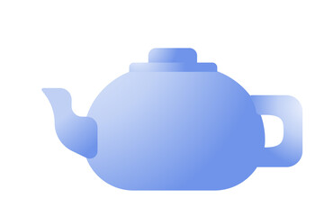 Illustration of a kettle for boiling water. Kitchen kettle