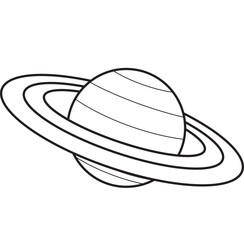 Uranus. Saturn. Jupiter. Planet. Planet drawing. Drawing for coloring.