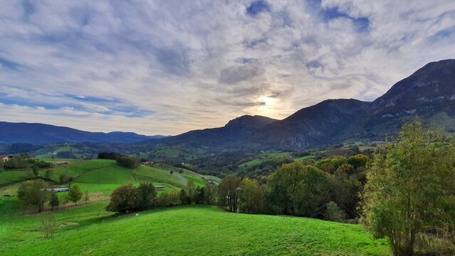 landscape with mountains