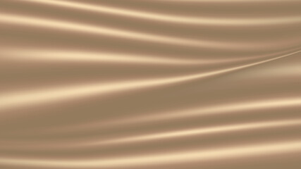 Abstract luxury style golden folded fabric satin background and texture