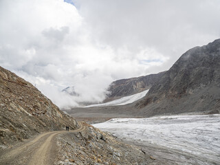 mountains in Kurzras in South Tyrol
