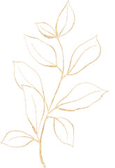 Leaf of golden luxury illustration