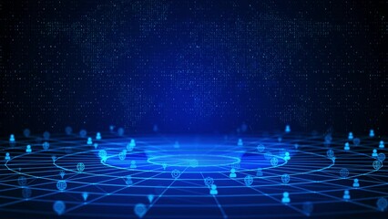 Technical Support Text Future Digital Technology Ai Cyber Space deep learning Loop Background. Technical support. Customer help. Tech support. Customer service, Business and technology. - Powered by Adobe