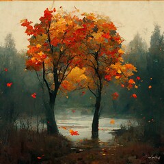 Fototapeta premium Autumn landscapes