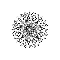 Mandala logo design vector template