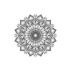 Mandala logo design vector template