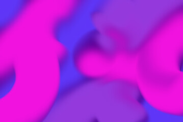 Neon blur glow.Color light overlay.Defocused blue pink purple ultraviolet radiance soft texture on colorful abstract empty space surface.